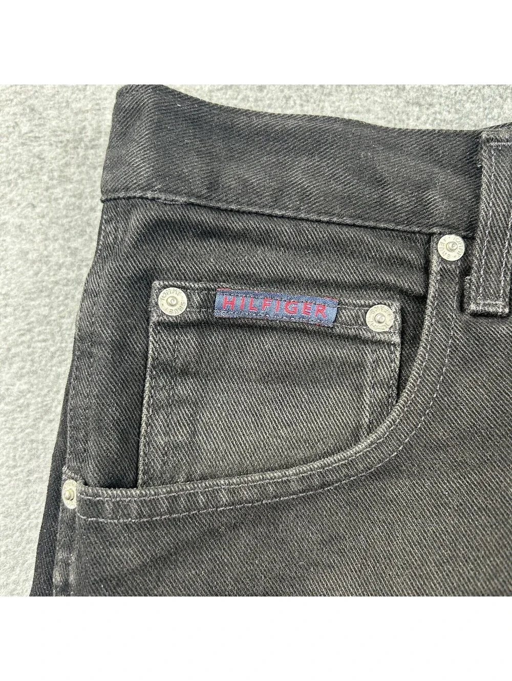 Tommy Hilfiger Madison Straight Fit Men's Jeans W33 L30 Fade Effect Zip Casual
